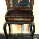 Dressing table / Worker in mercury glass marquetry and bronze fittings