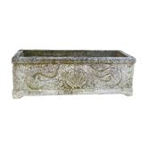 Jardinières rectangulaires à décor