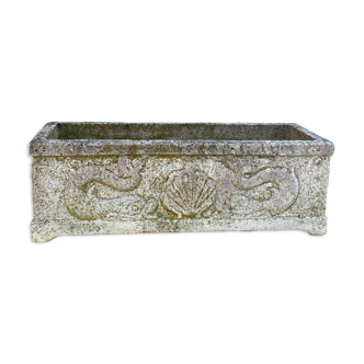 Jardinières rectangulaires à décor