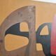 Painting (painted wooden panel without fixing). Free forms, 70s