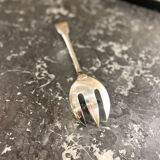 Serving fork, silver metal, Christofle, Cluny model