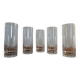 5 old baccarat crystal orangeade glasses, cassino model - 15.5 cm