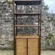 Bamboo and woven fibre shelving unit 1970