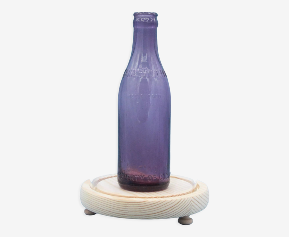 Purple bottle coca-cola straight side gainsville, florida 1920's purple  glass usa | Selency