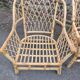 Pair of vintage rattan armchairs