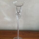 Bougeoir en verre soufflé