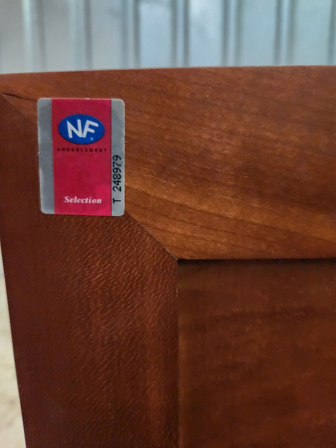 Solid cherry TV stand