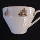 6 tasses à café et sous-tasses en porcelaine fine Art Déco