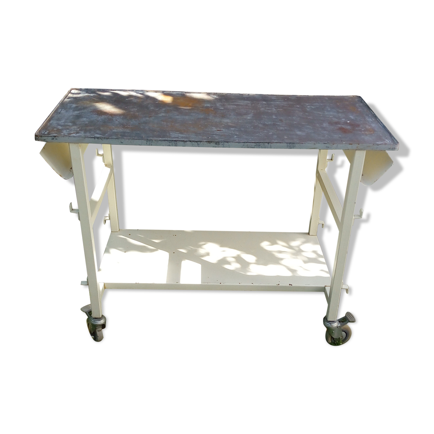 Metal table of rolling workshop