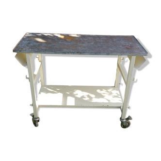 Metal table of rolling workshop