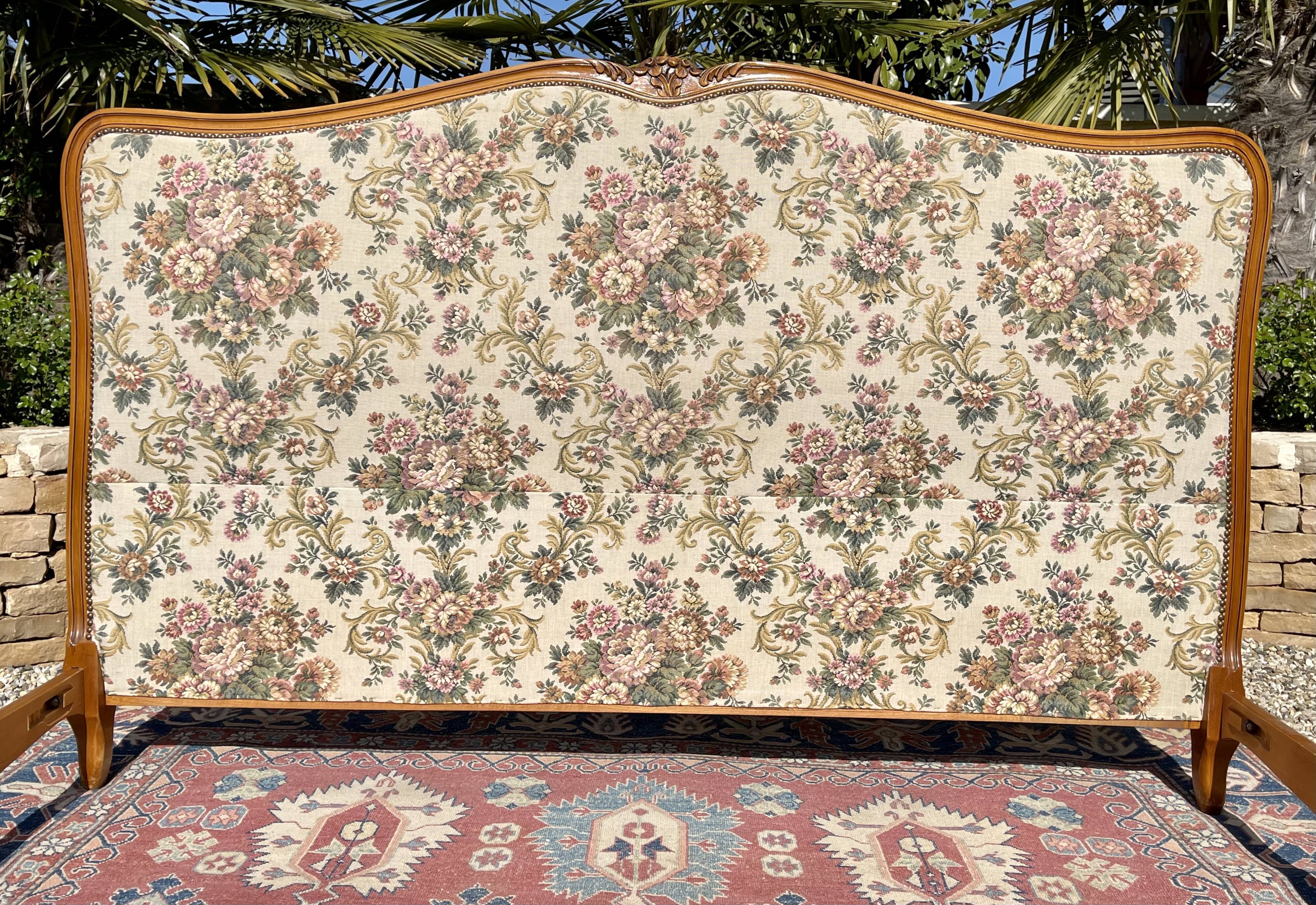 Louis XV style cherry bed