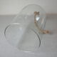 Bell globe glass and rope 26 cm vintage retro deco cabinet of curiosities
