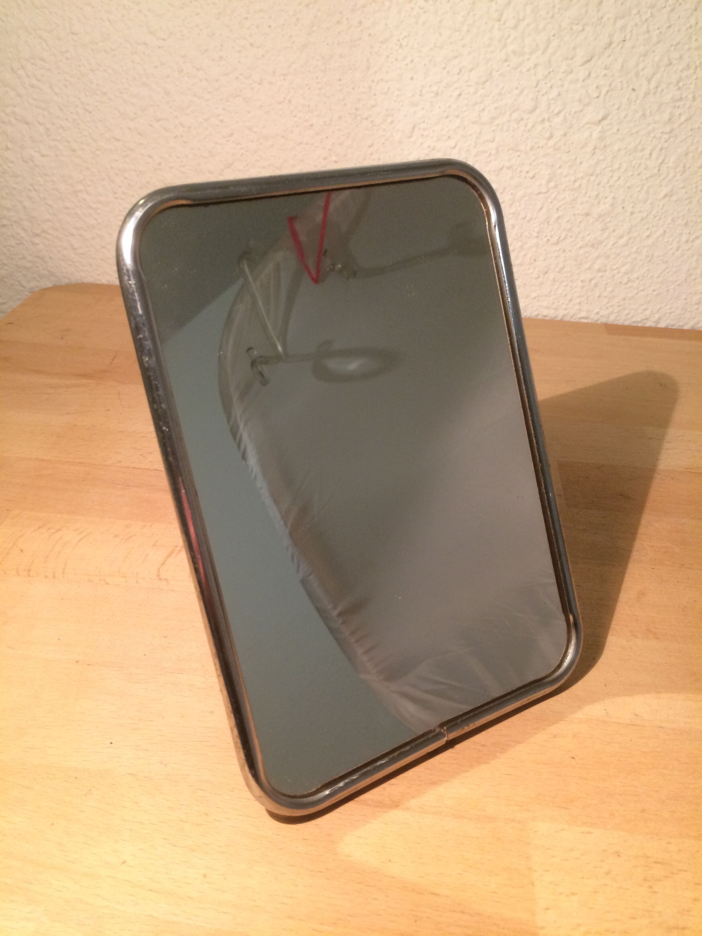 Vintage barber mirror to pose vintage