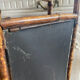 Old bamboo screen and painted sheet metal 82x60
