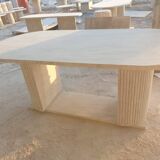 Travertine dining table