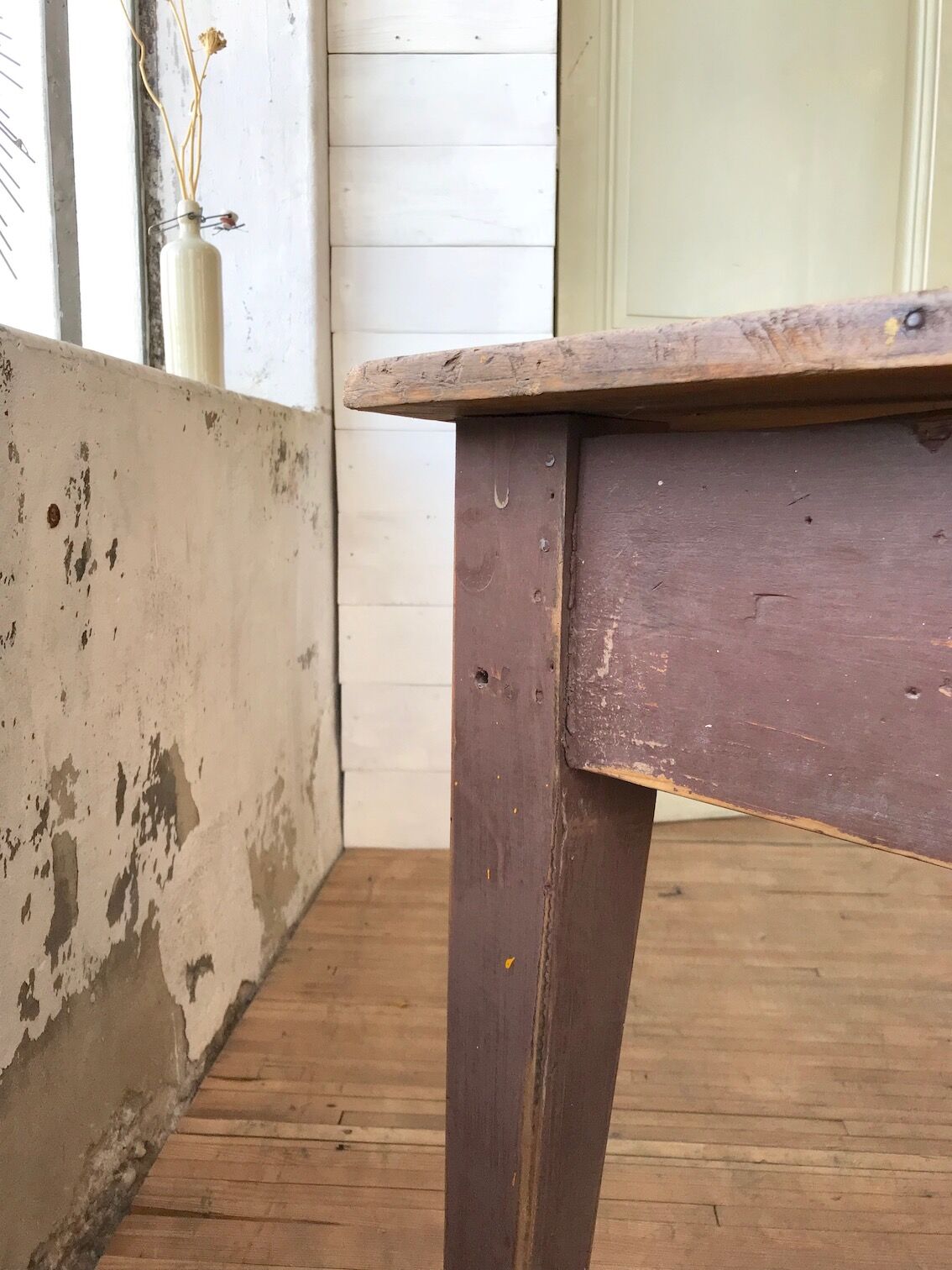 Vintage pine farm table