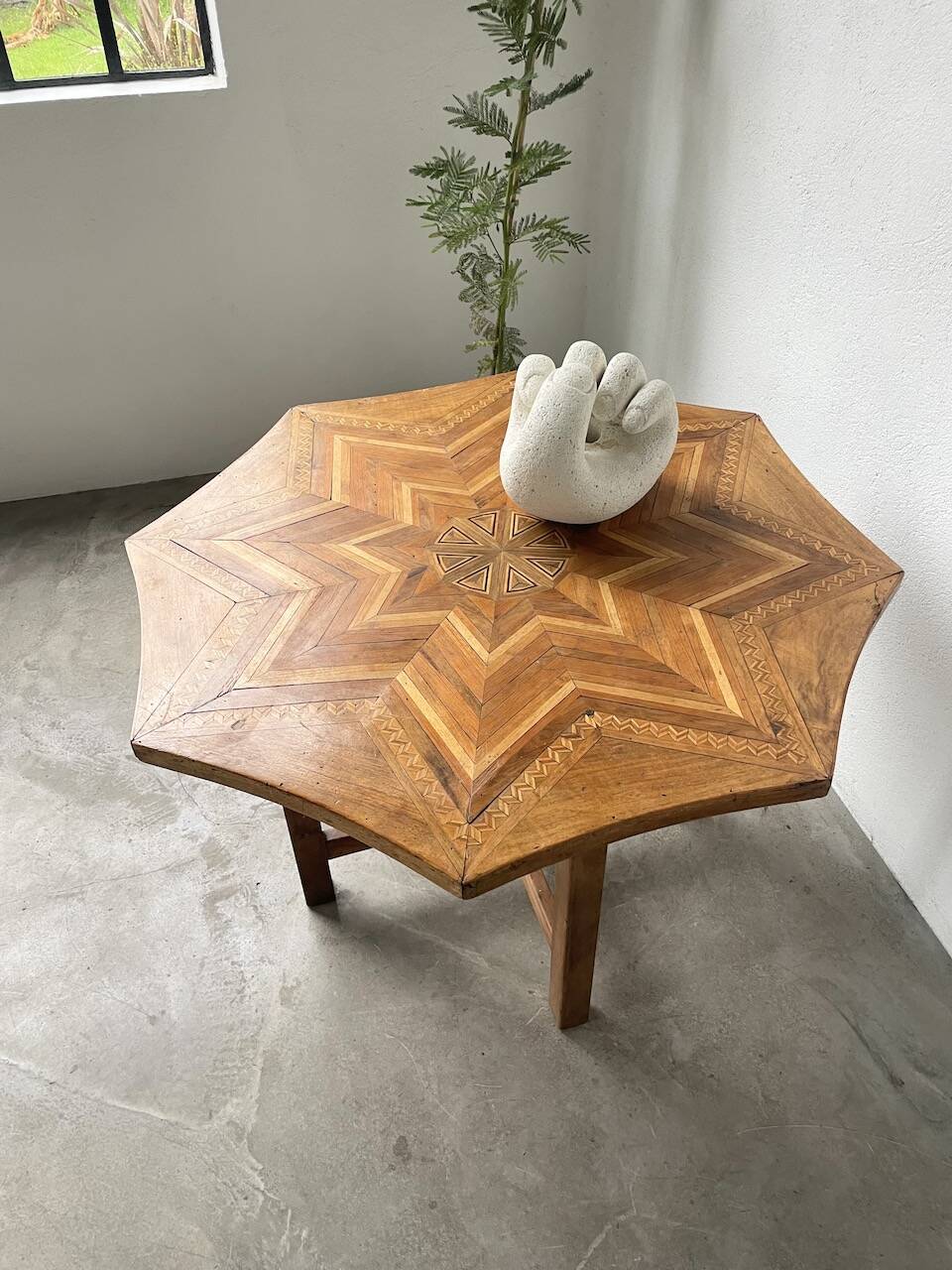 19th century inlaid side table