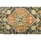 1970s Turkish Oushak Handmade Wool Cotton Yellow Runner 96x385