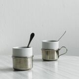 2 small vintage porcelain cups