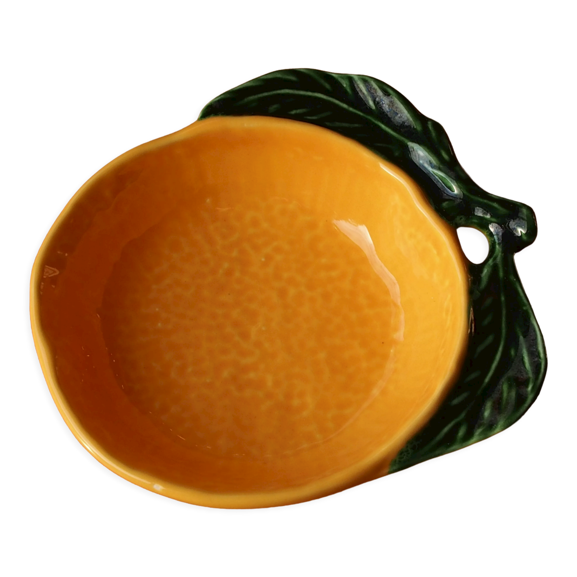 Vintage ceramic cup in fruit shape "orange"