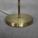 Mid-Century German Modern Gold Brass Desk Lamp with Chain from Karstadt AG, 1970s