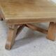Coffee table in blond oak Netherlands 1970