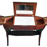 Walnut toilet table - XIX