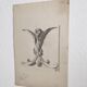 Old academic drawing ornament classical architecture late 19th century