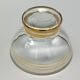 6 champagne coupes, vintage dessert cups from the 50s with gold trim