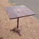 Antique cast iron bistro restaurant pedestal table - 1900s
