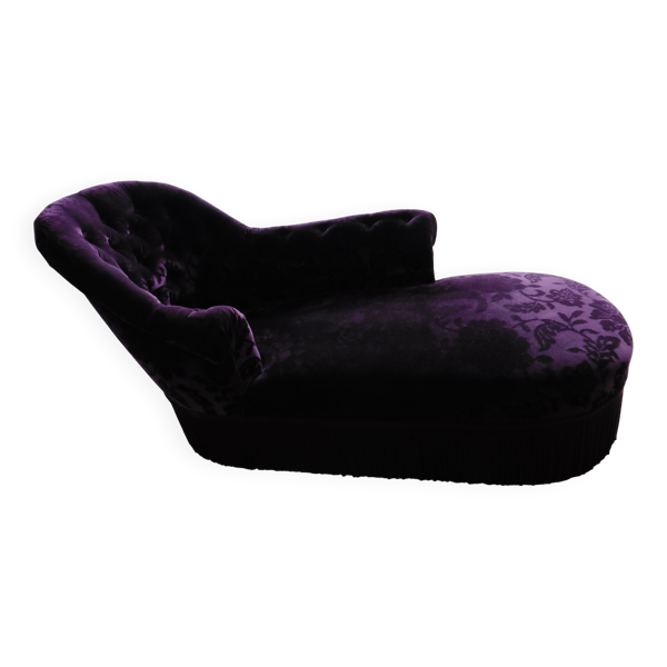 Méridienne en velours
