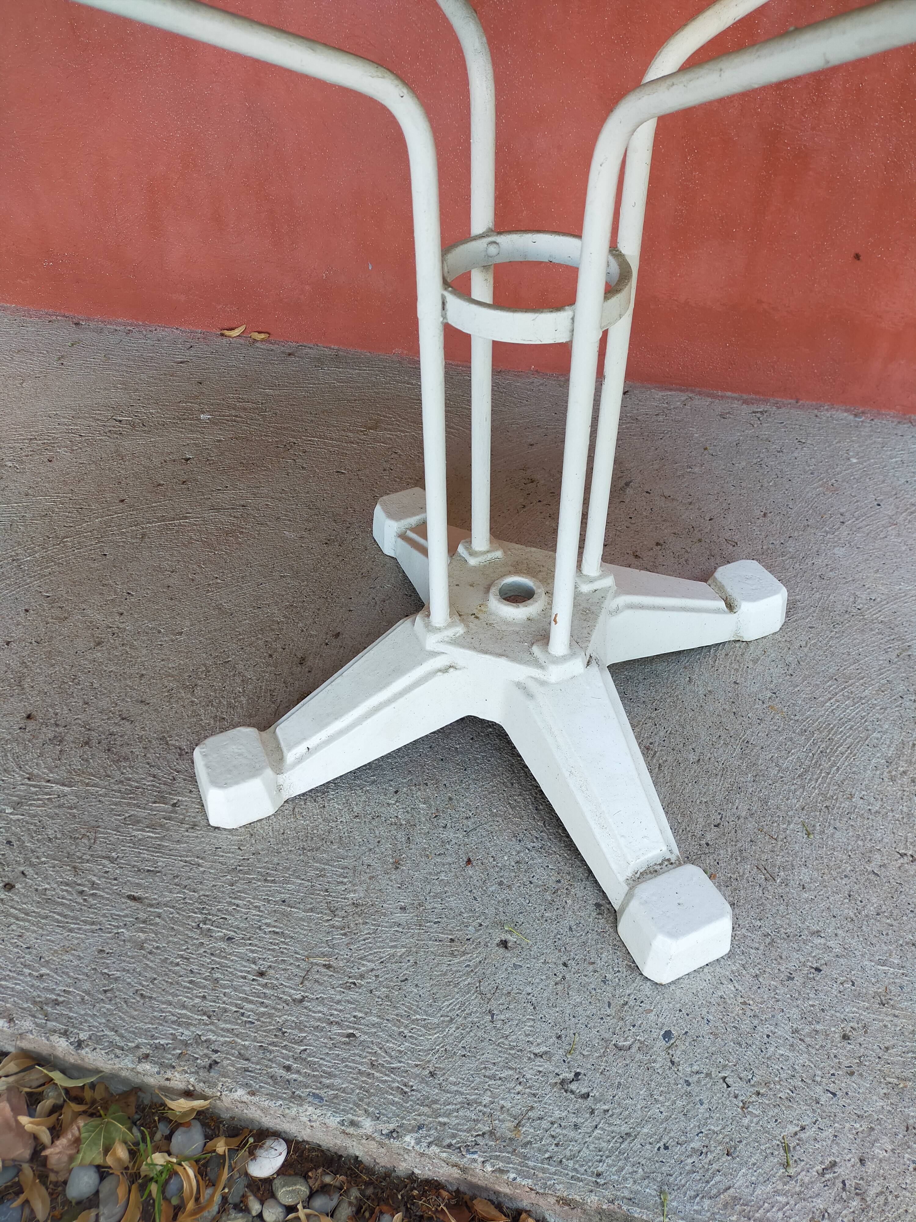 Wrought iron garden table