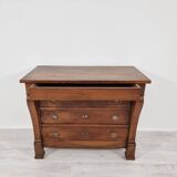 Commode en noyer style Empire