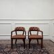 Set of Classic English Chesterfield Desk Chairs