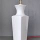 Importante lampe en porcelaine de Chine - blanc émaillé - design 50's