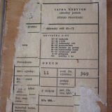 Table from Tatra, 1960