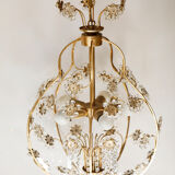 Lustre cage flowers of glass stamps