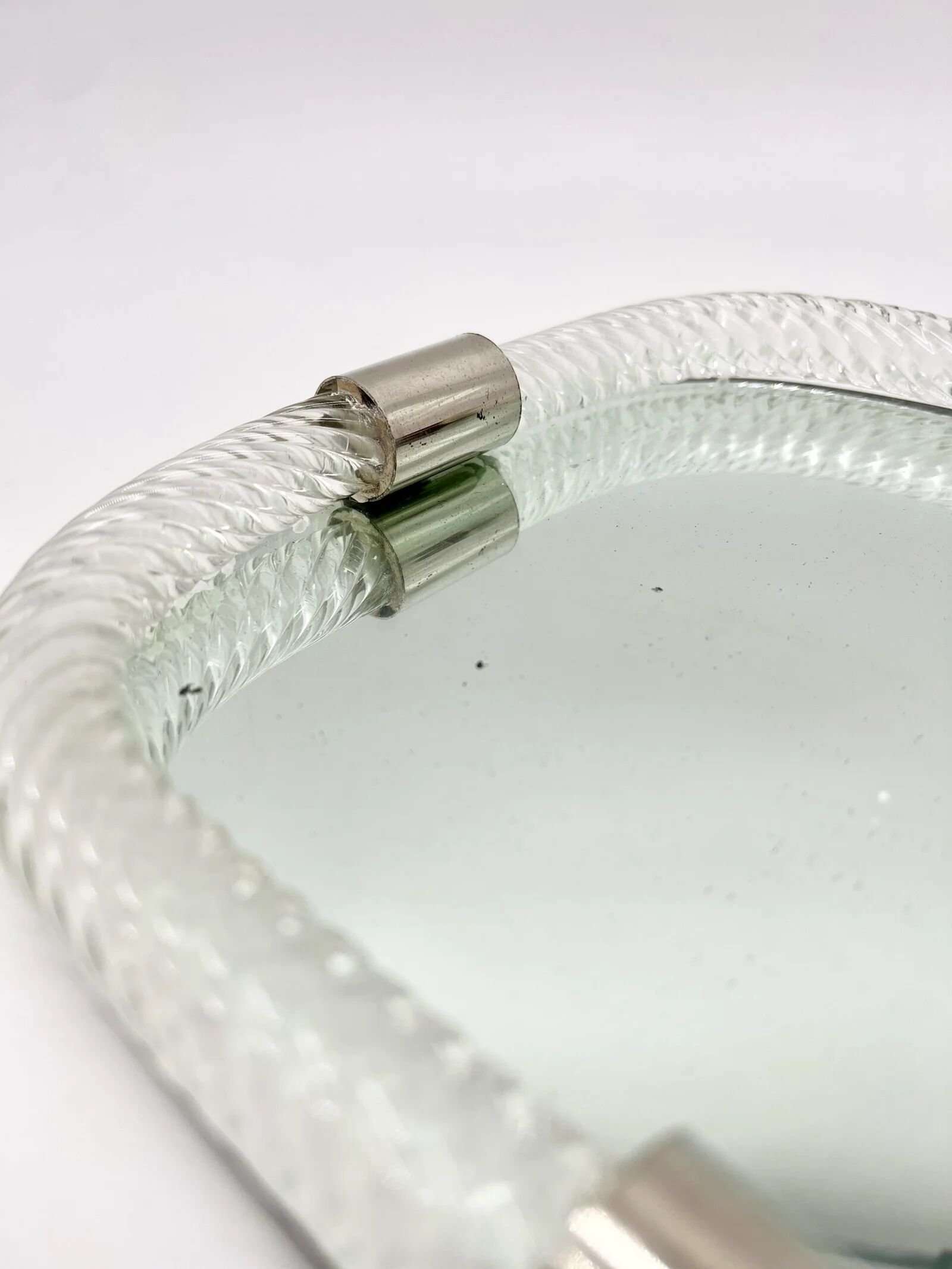 Venetian "dishcloth" mirror in Murano glass, 1960s