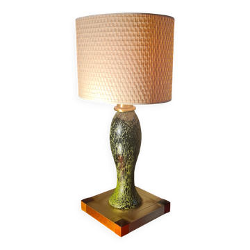 Lampe de la maison lumica ,  willy rizzo 1960 a70   ceramique luxe  61x31
