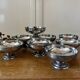 Lot de 8 coupes vintage en inox
