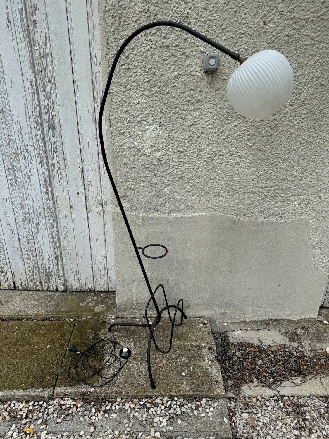 1950s tripod floor lamp