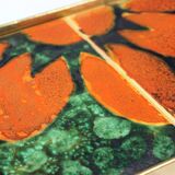 Unique Wall Shelf With Ceramic Tiles By Ditta Abrhamova, Czechoslovakia 196