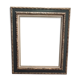 Old frame in gilded sulpté wood with gold leaf