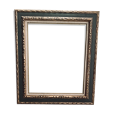 Old frame in gilded sulpté wood with gold leaf