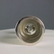 Vintage silvered glass vase by James Rivière, Italy, 1970s.