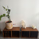 Set of 4 vintage wooden vinyl boxes