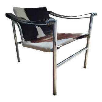 Armchair Le Corbusier Lc1 original pony skin