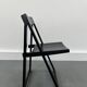 Chaise pliante en bois, années 1970