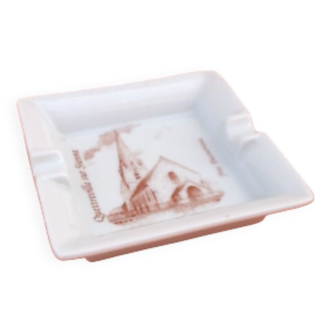 Hand ashtray White porcelain Artist Yves Ducourtioux