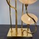 Contemporary Floor Lamp, Brass and Glass, Italy